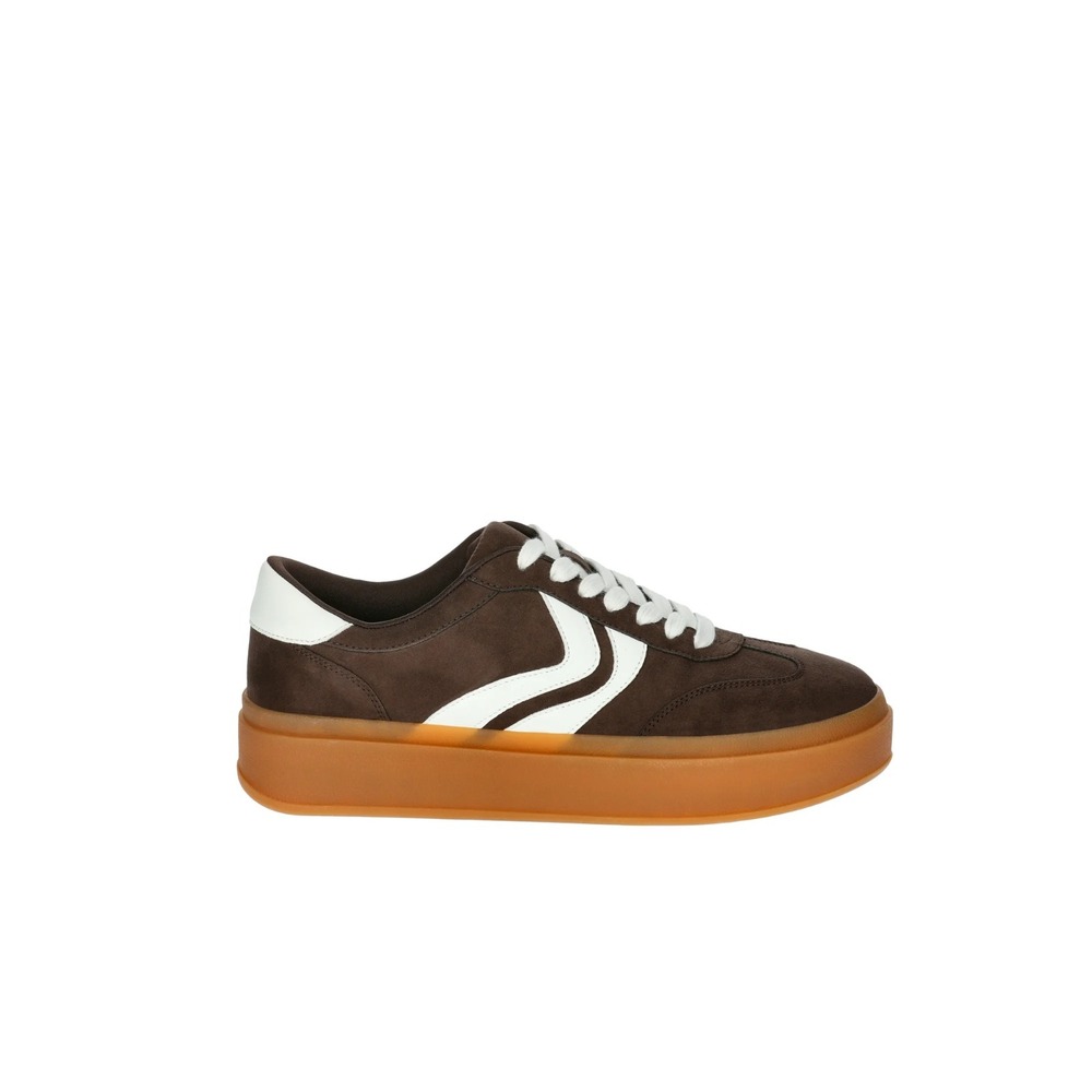 Women Size 8.5 Madden NYC Brown Low Top Platform Shoes Sneakers Suede Skater